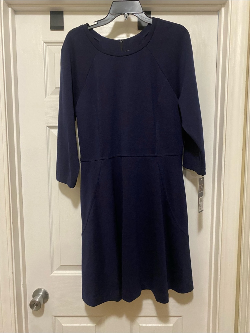 Daisy Fuentes Long Sleeved Navy Dress